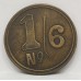 GREAT BRITAIN UK . ONE 1 SHILLING / SIXPENCE . TOKEN . LONDON and SONS